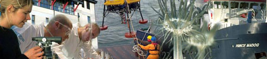 A montage of images relating to Ocean Sciences