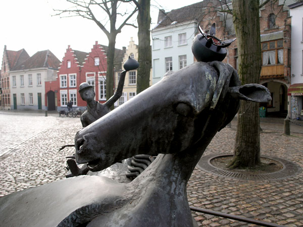 seed pod on a modern sculpture of a star