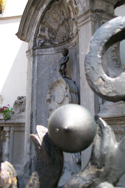 seed pod on a modern sculpture of a star